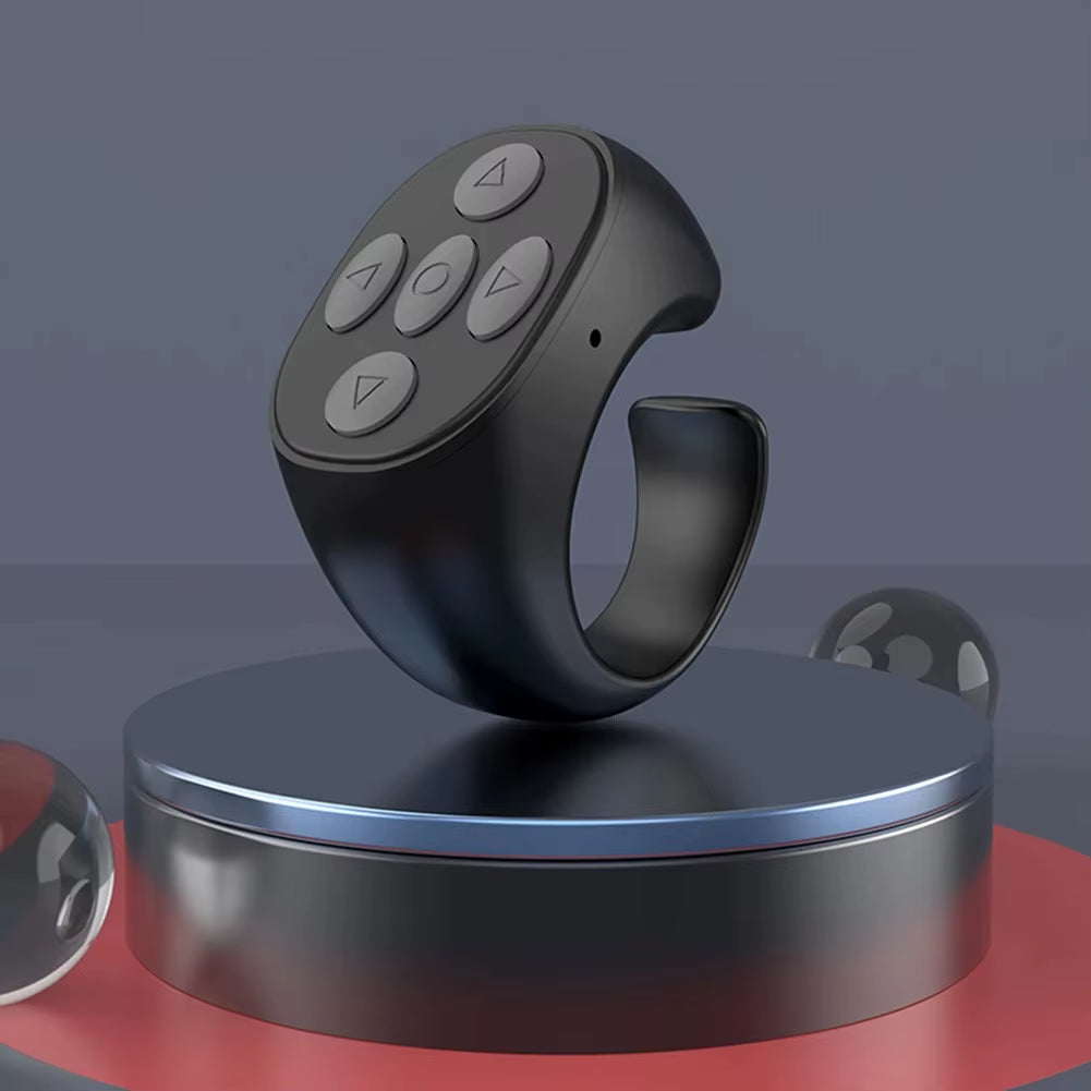 For Tiktok Ring Bluetooth Remote Control Fingertip Selfie Video Controller Automatic Page Turner Browsing for Mobile Phone